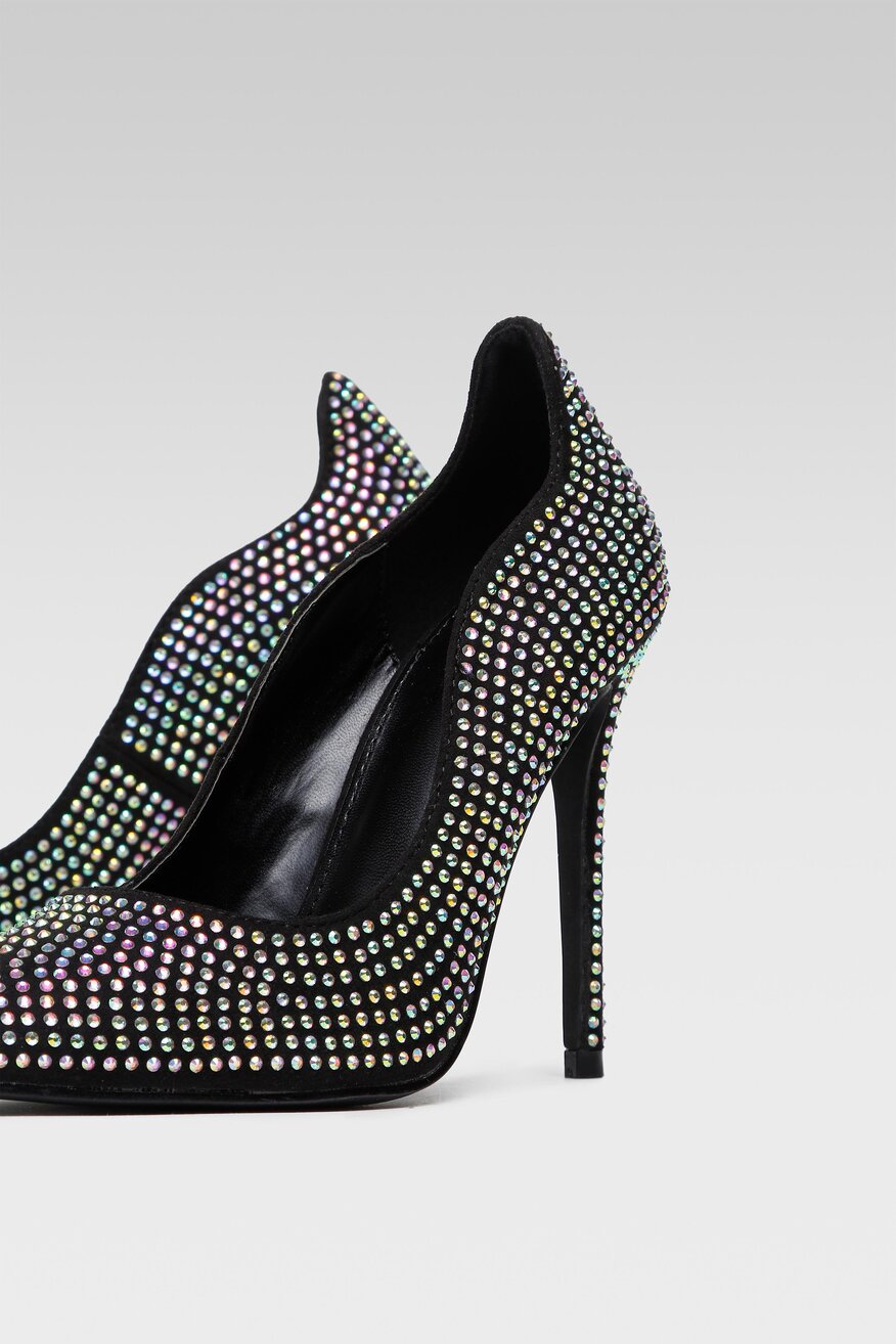 Czółenka DeeZee KL-92831-825 Czarny