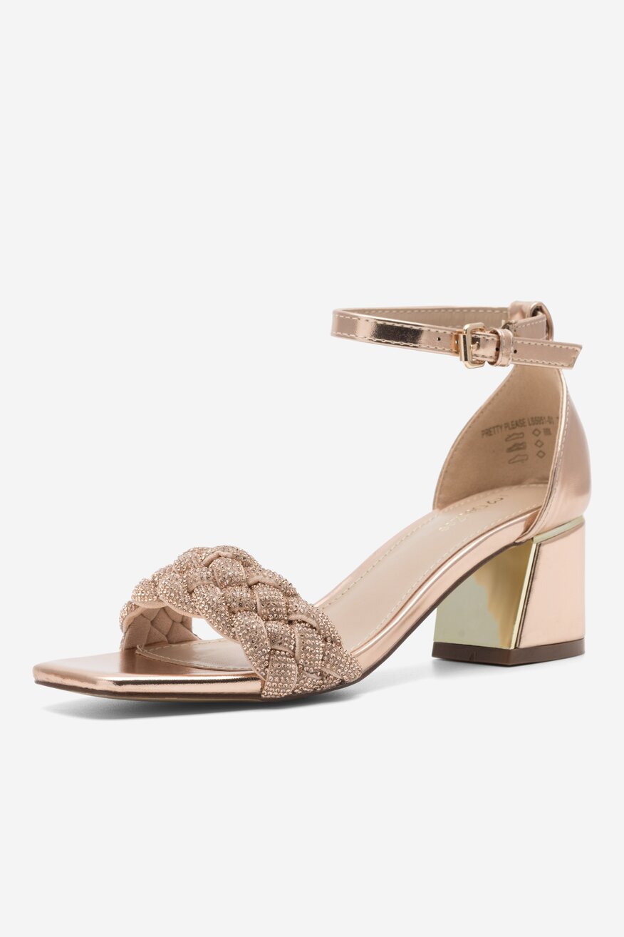 Sandały DeeZee PRETTY PLEASE LS5951-01 Złoty