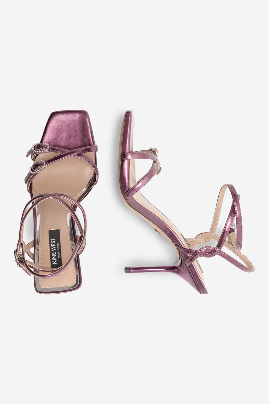 Sandały NINE WEST FARAZA ZL23014CC Fioletowy