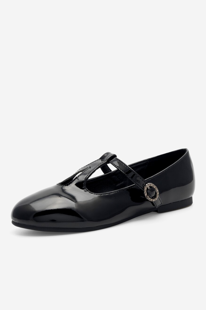 Baleriny Nelli Blu CM221210-1 Czarny