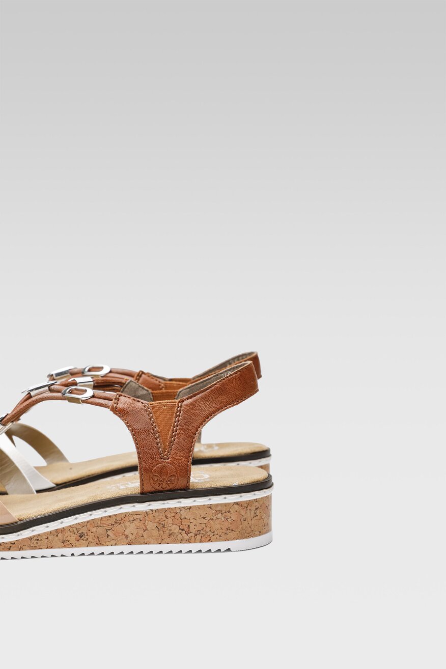 Sandały Rieker V3657-81 Brązowy