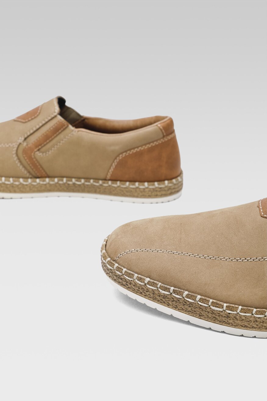 Półbuty Rieker B5273-64 Beżowy ciemny