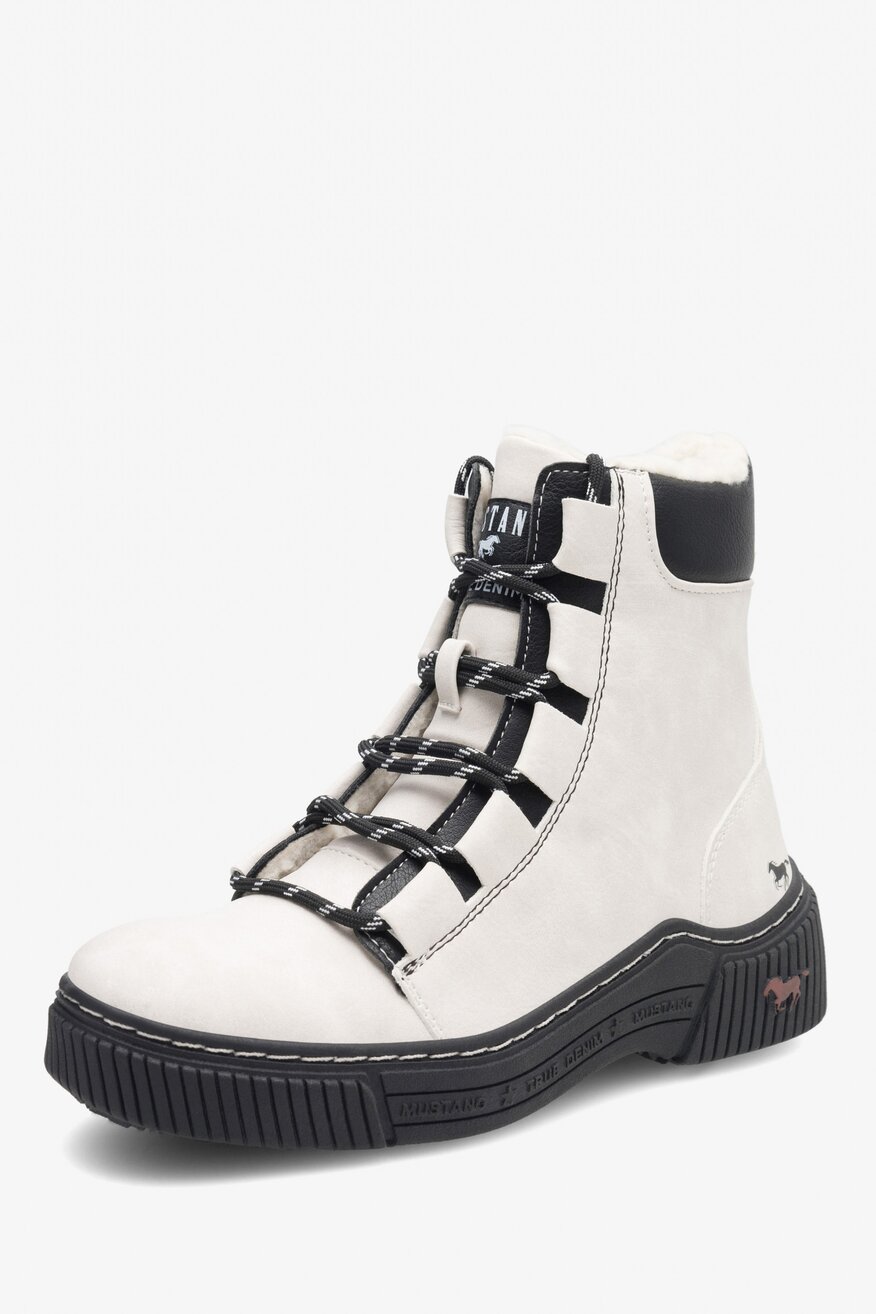 Trzewiki Mustang 1436-605-203 Biały