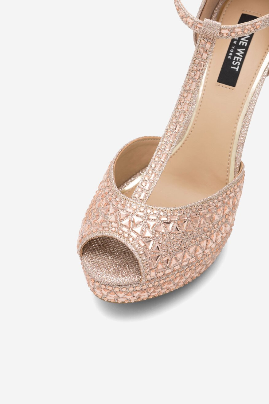 Sandały NINE WEST NISA SY015-1NW Różowy