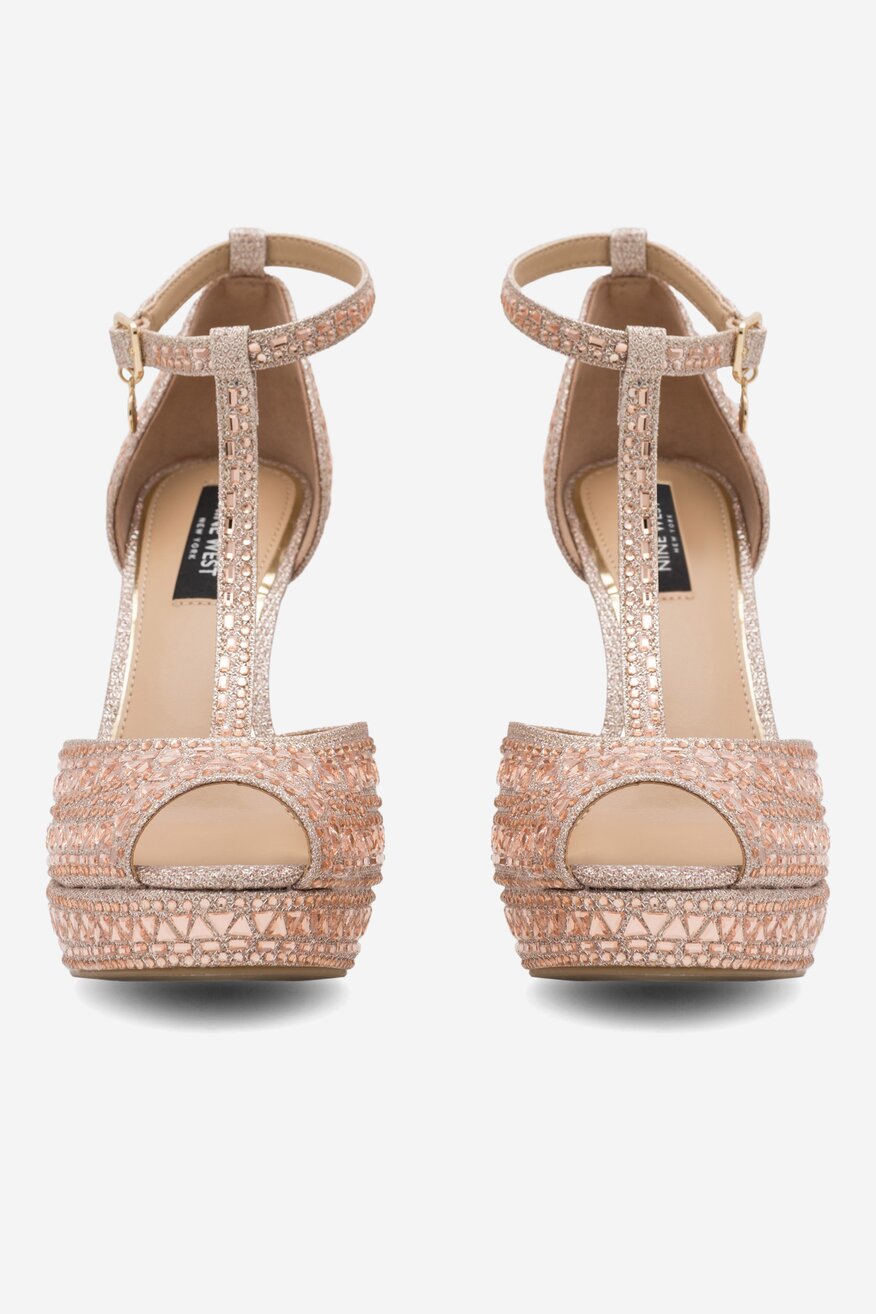 Sandały NINE WEST NISA SY015-1NW Różowy