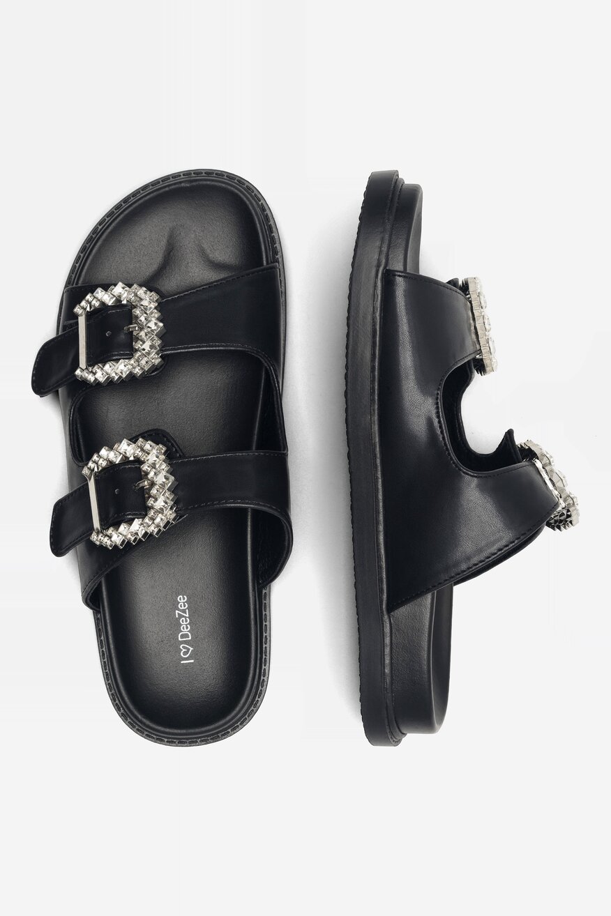 Klapki DeeZee ARABELLA KL-E566-40 Czarny