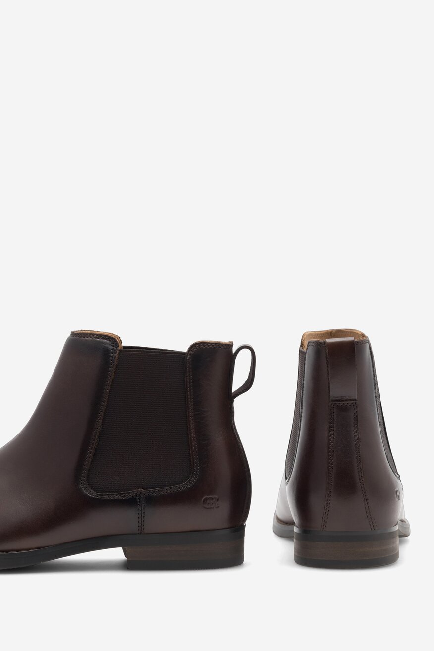 Botki Gino Rossi ILARIO-01 123AM Brązowy ciemny