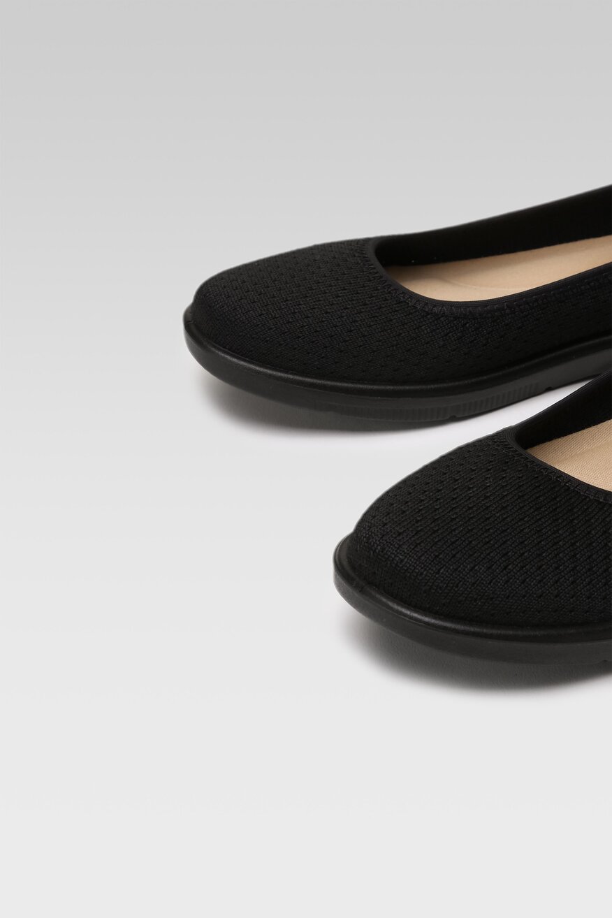 Baleriny Clara Barson MERLE H20630-01 Czarny
