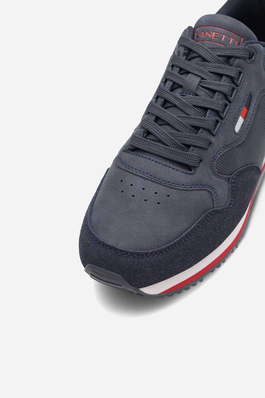Sneakers Lanetti MP07-01409-08 Granatowy
