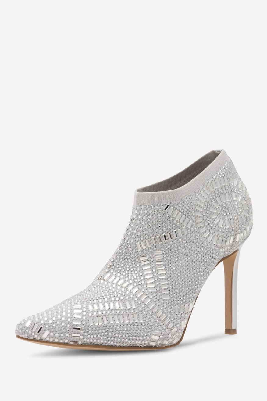 Botki NINE WEST MAJDY FF-1717 Srebrny