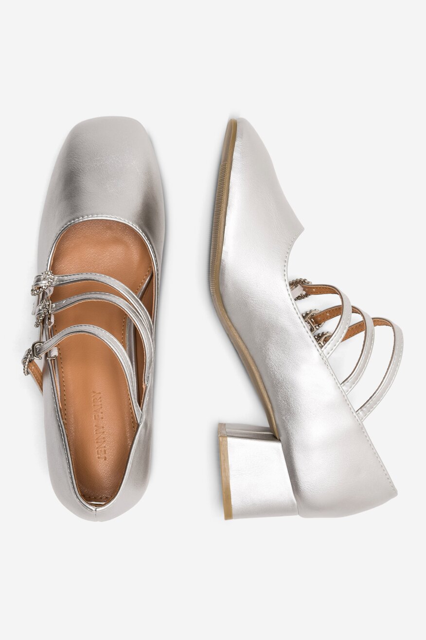 Czółenka Jenny Fairy STAR CMAK2504-17 Srebrny