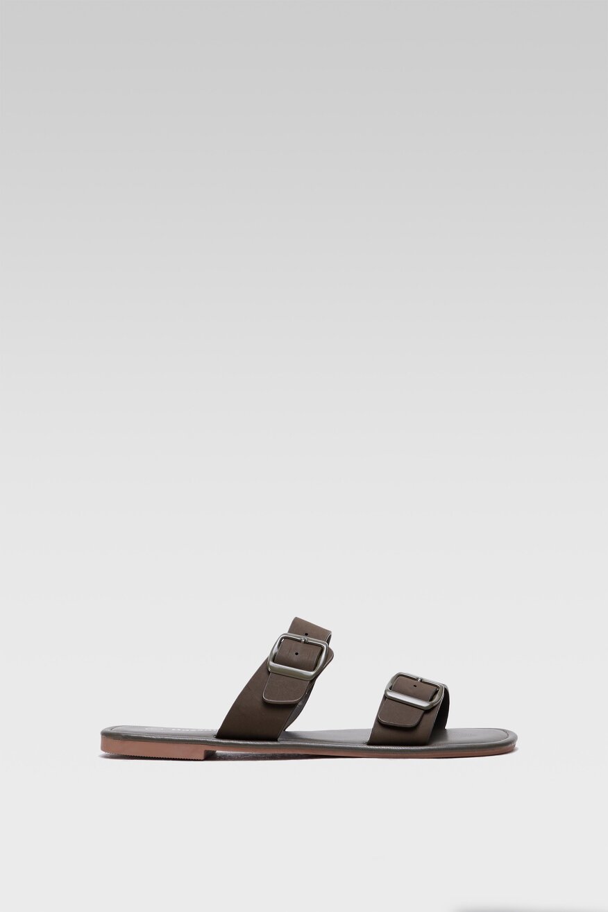 Klapki Bassano 23302MDY Khaki