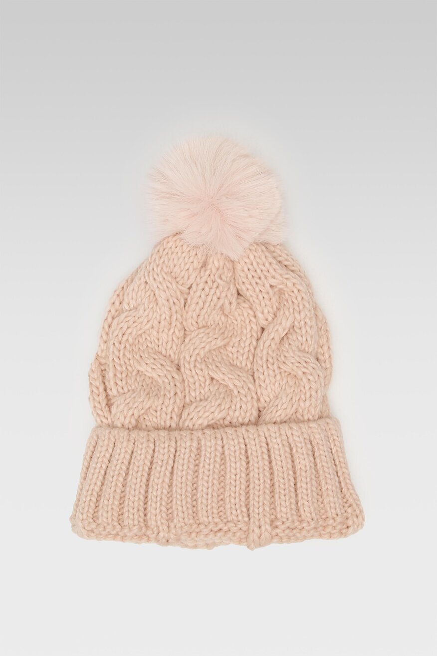 Czapka damska DeeZee 9W3-002-AW22 Różowy