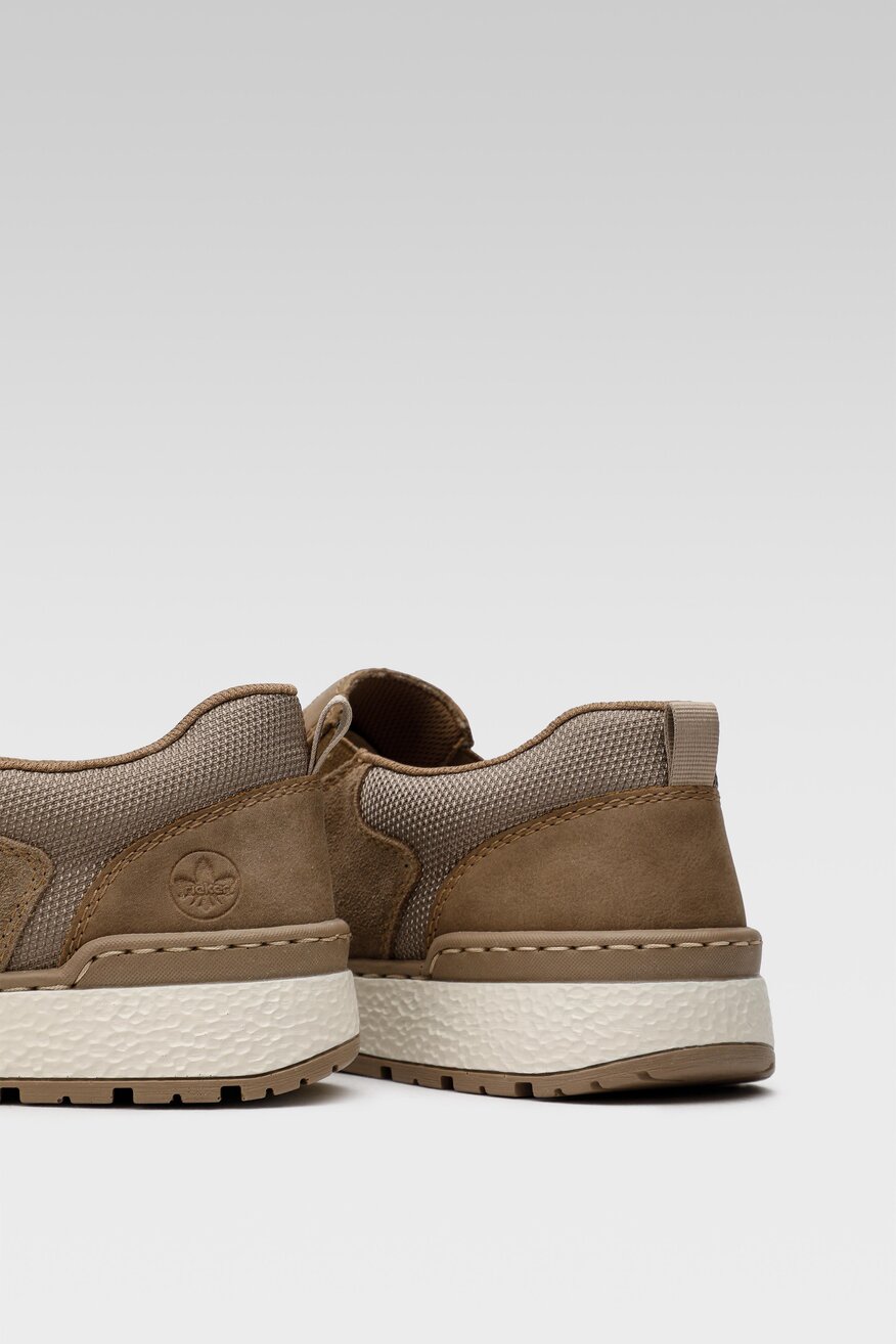 Półbuty Rieker B9053-64 Beżowy ciemny