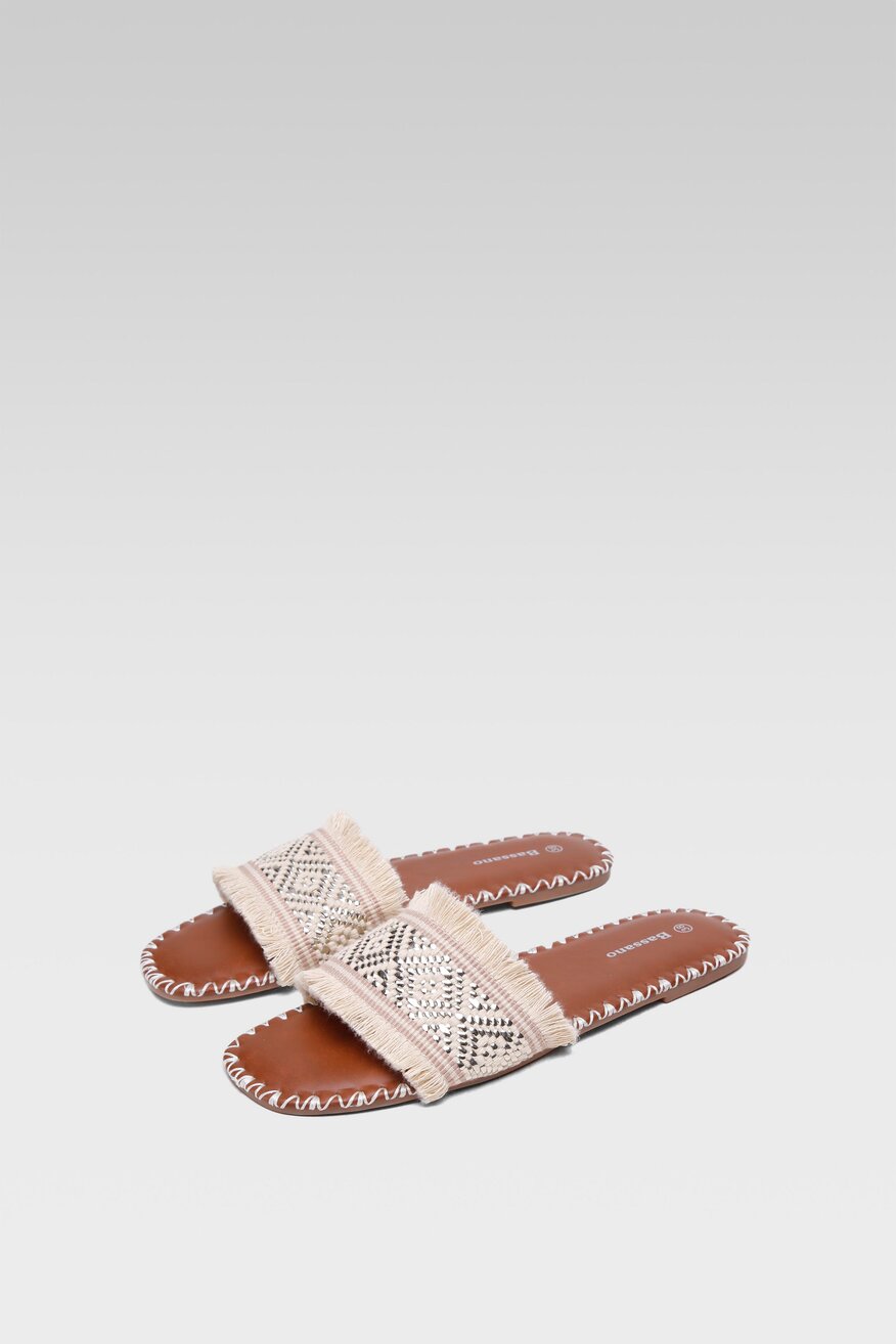 Klapki Bassano 23954 Beżowy