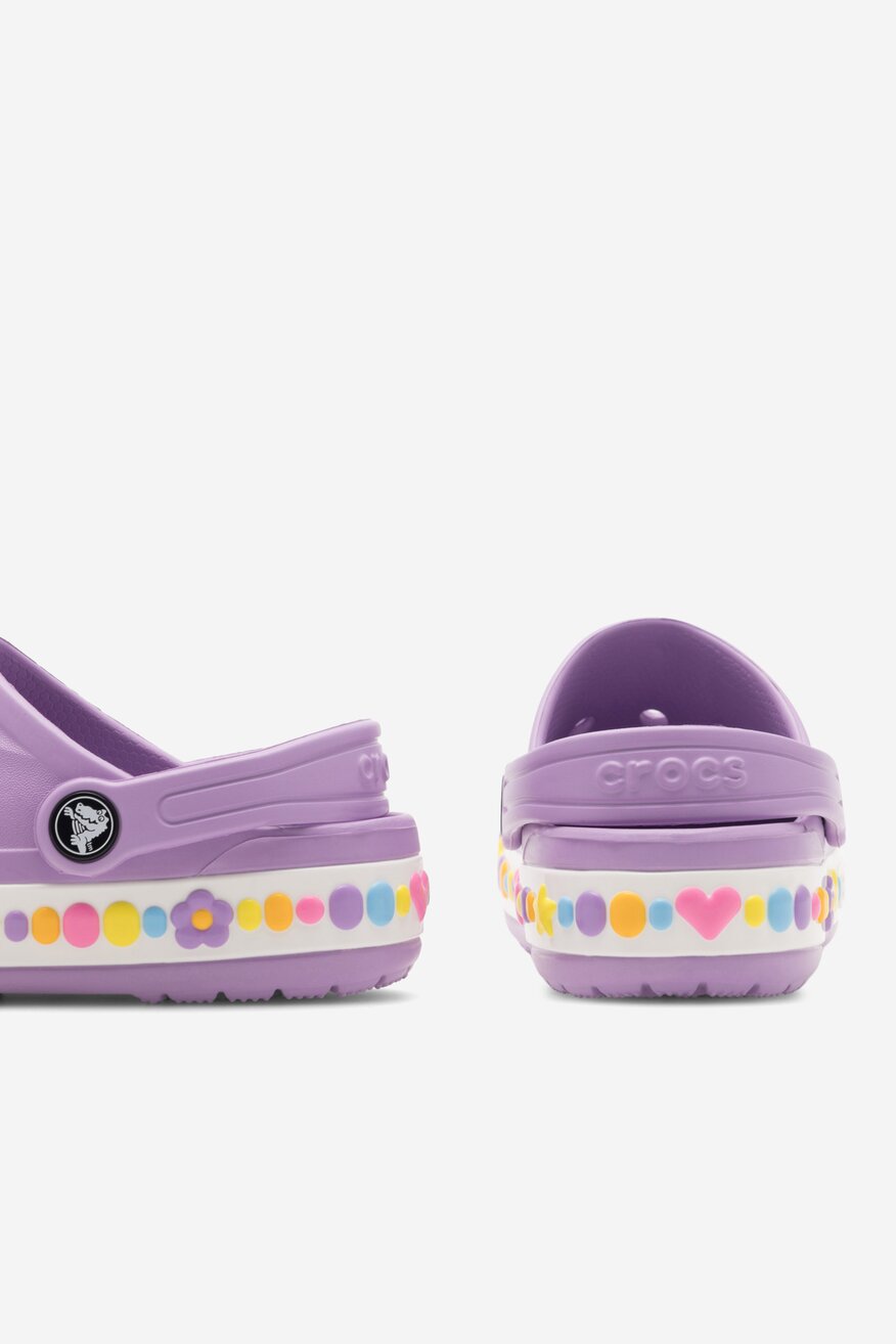 Klapki basenowe Crocs BAYABAND CHAM BAND CLOG K 208101-5PR Fioletowy