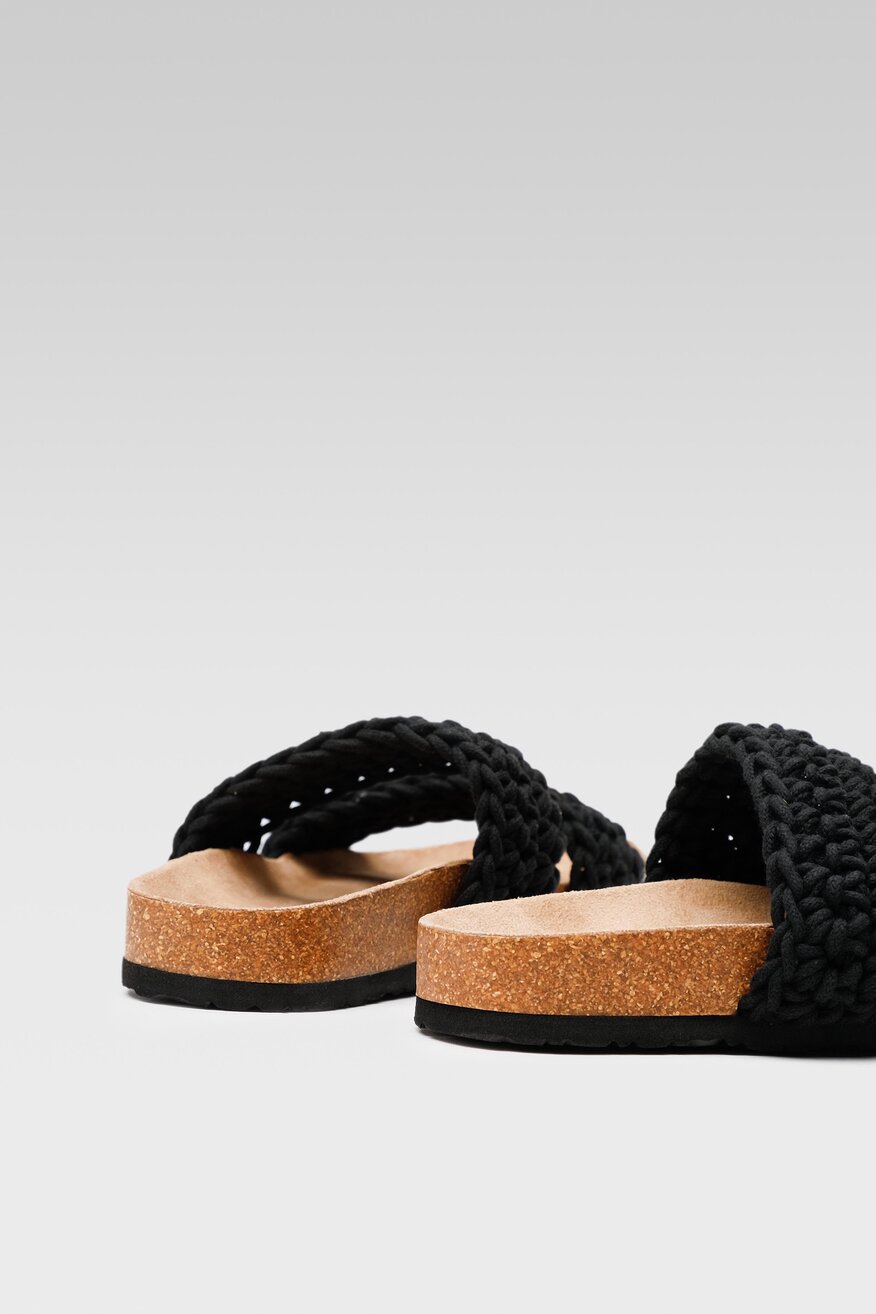 Klapki DeeZee WS20161-20 Czarny