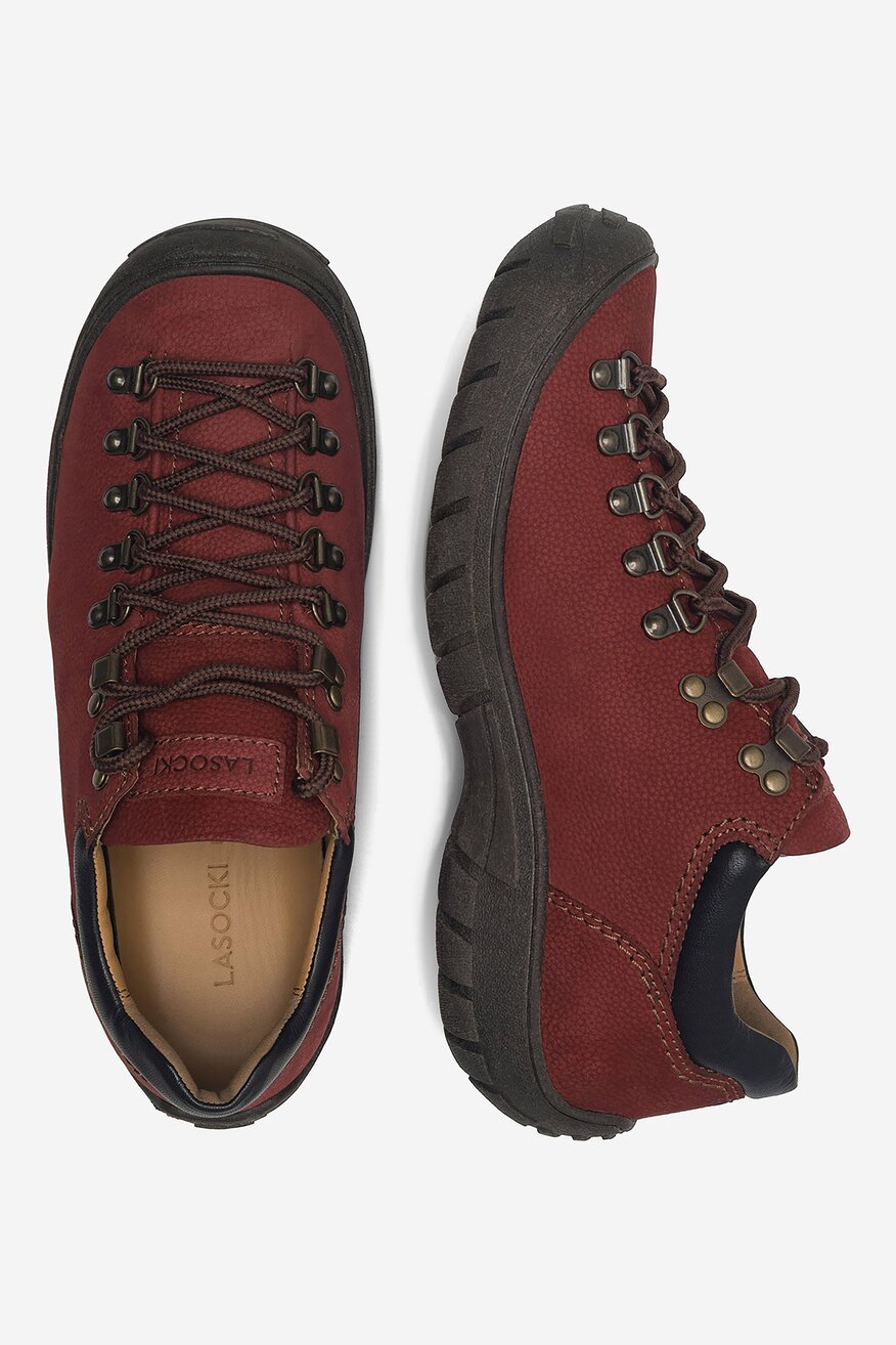 Półbuty Lasocki MB-UZI-01 Czerwony ciemny