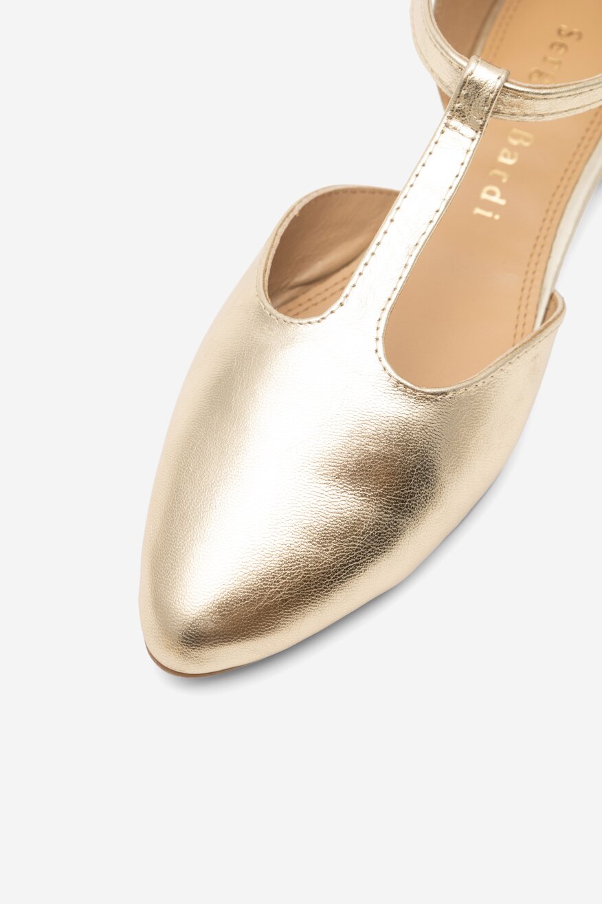 Baleriny Sergio Bardi RST-B1031-01SB Złoty
