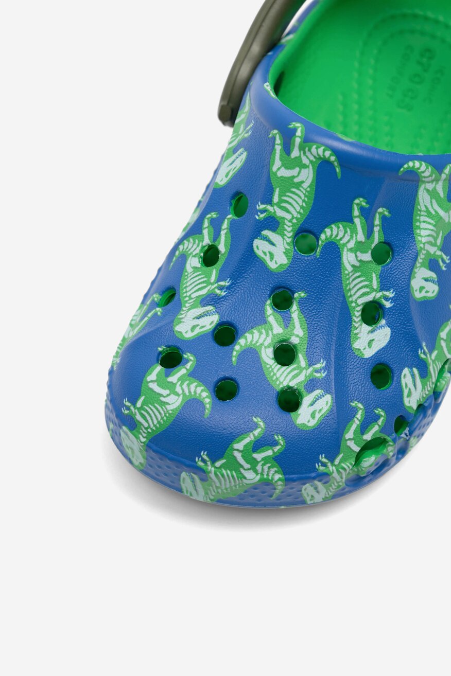 Klapki basenowe Crocs BAYA GRAPHIC CLOG T 206814-4LB Niebieski