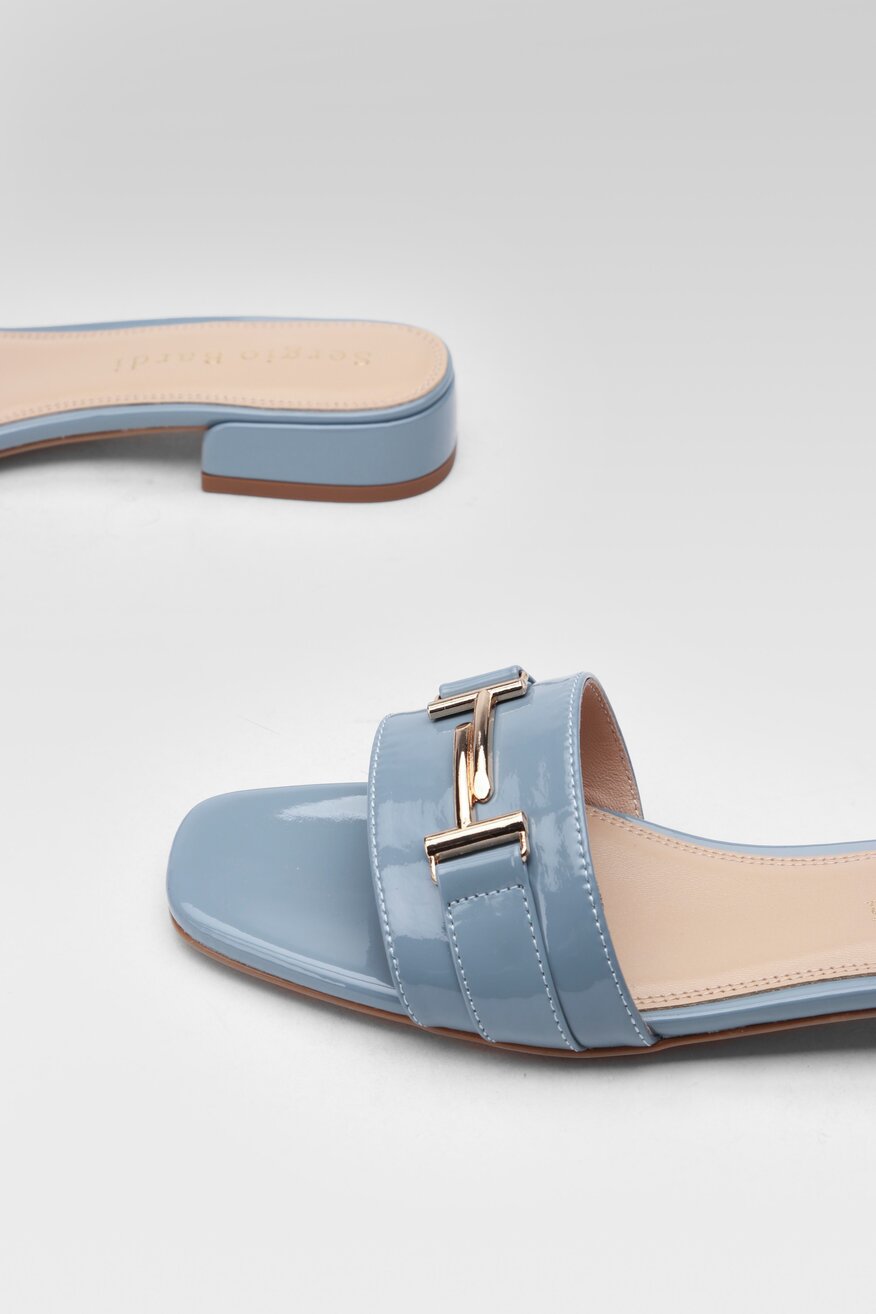 Klapki Sergio Bardi WYL3486-1Z-SB Niebieski