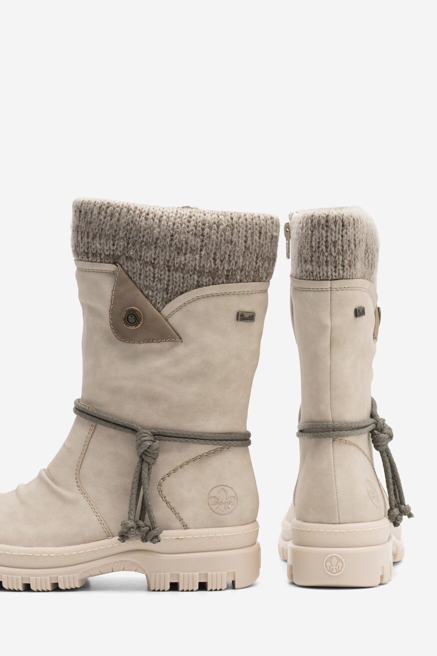 Kozaki Rieker X8283-60 Beżowy