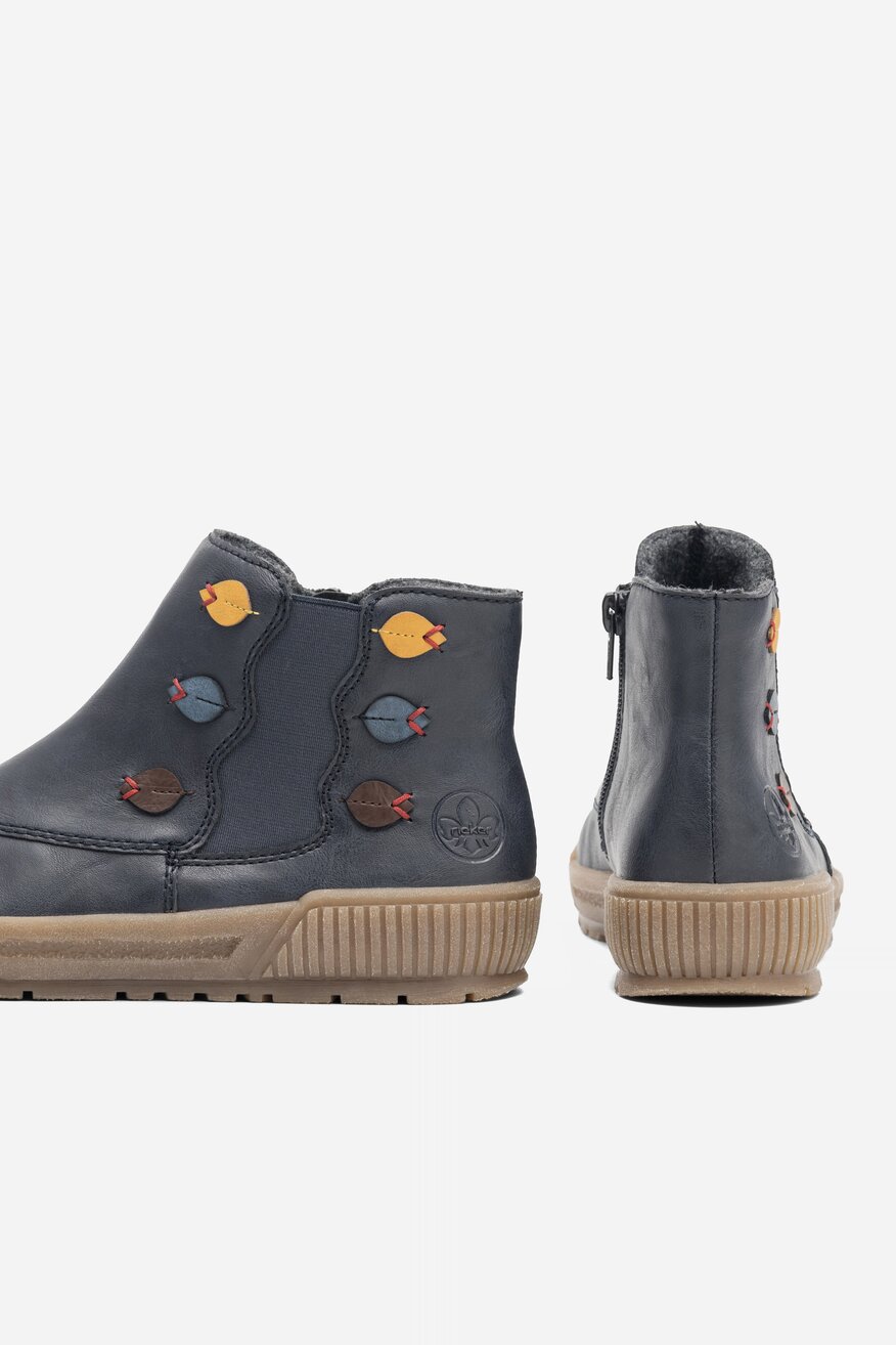 Botki Rieker N0751-14 Niebieski