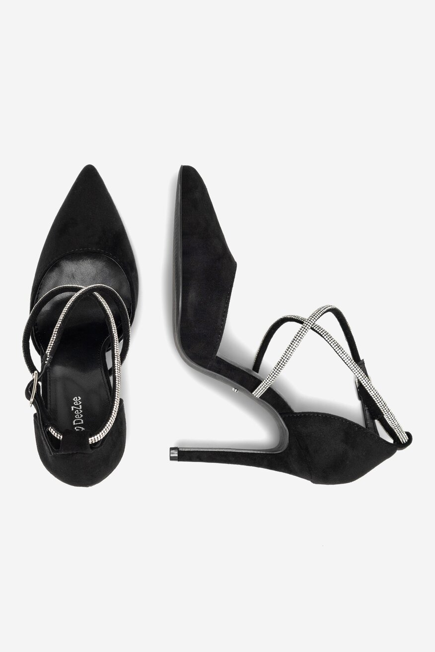 Czółenka DeeZee LARISSA KL-HH4785-62 Czarny