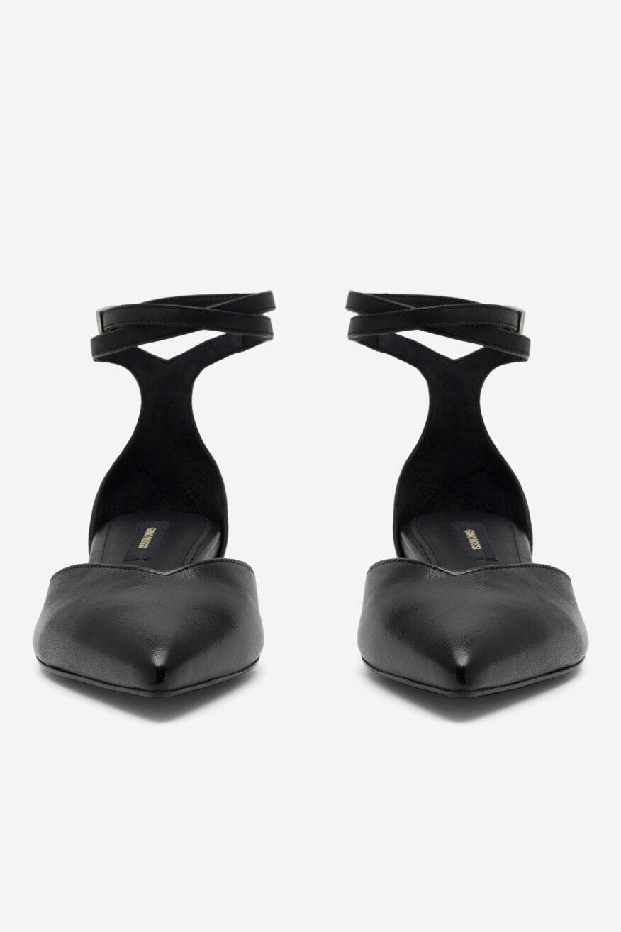 Baleriny Gino Rossi SYSANNA-108152 Czarny