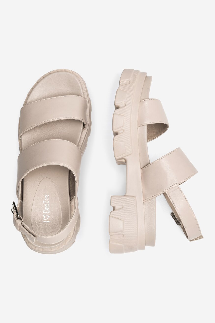 Sandały DeeZee FUTURE NOSTALGIA WS87666-3 Beżowy