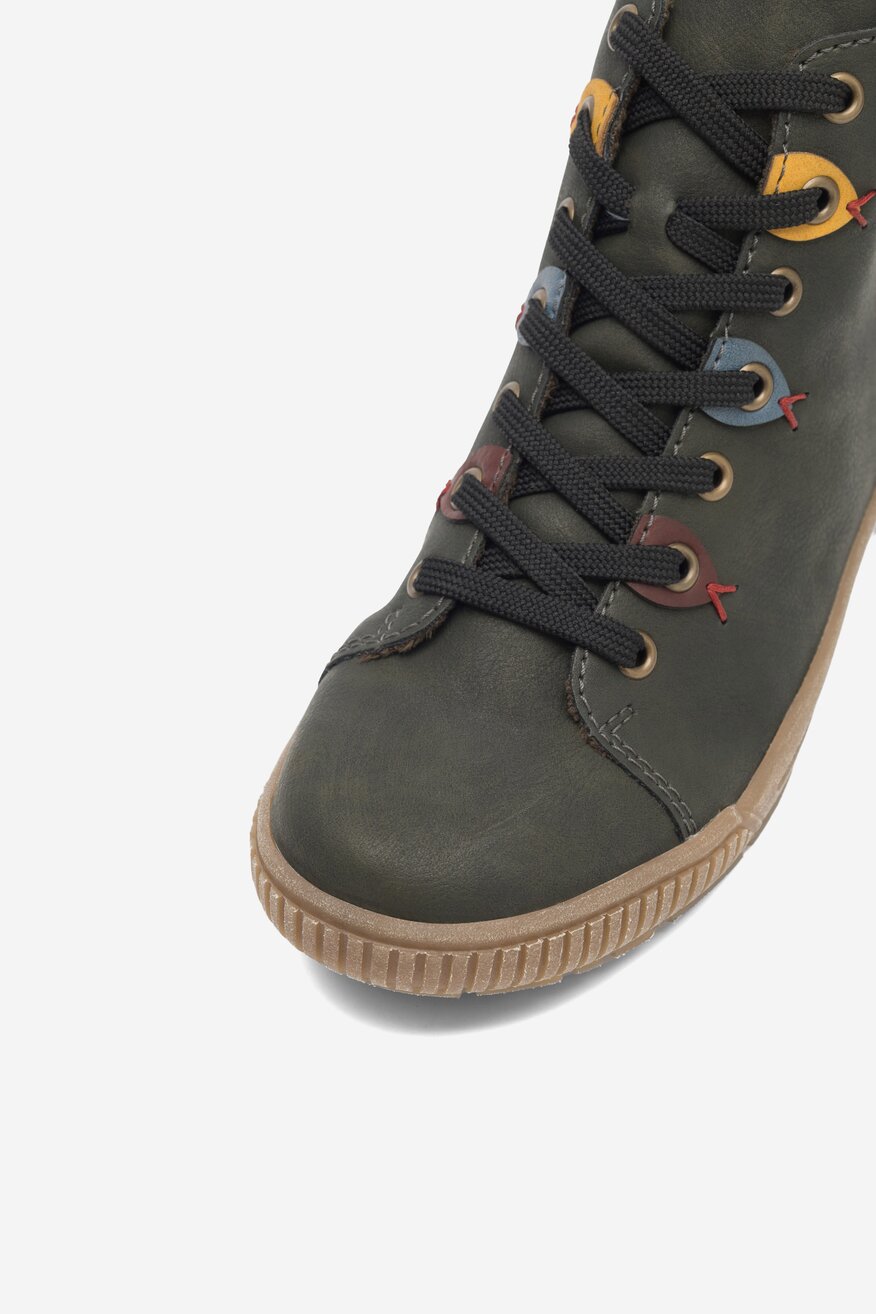 Trzewiki Rieker N0711-54 Zielony