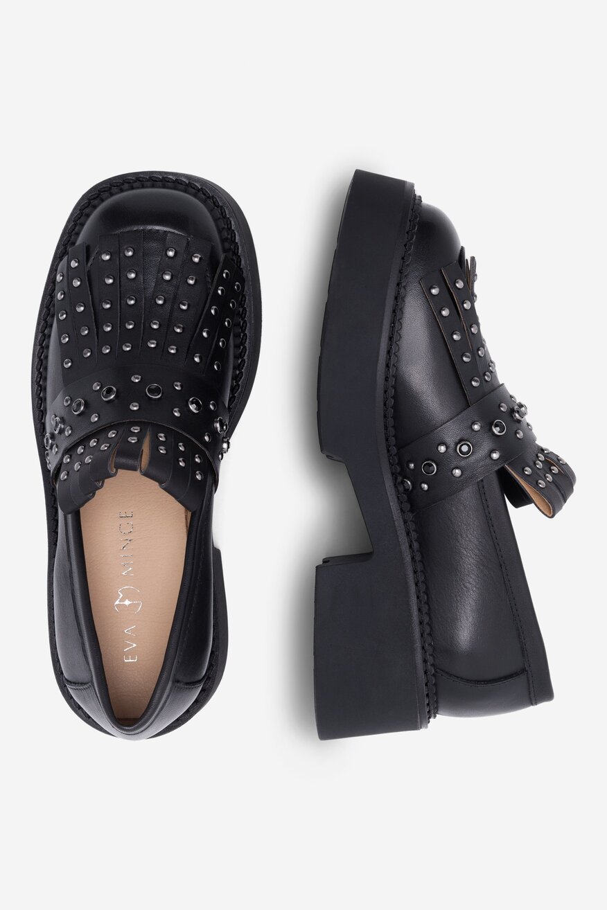 Półbuty EVA MINGE LAGOA-24755 Czarny