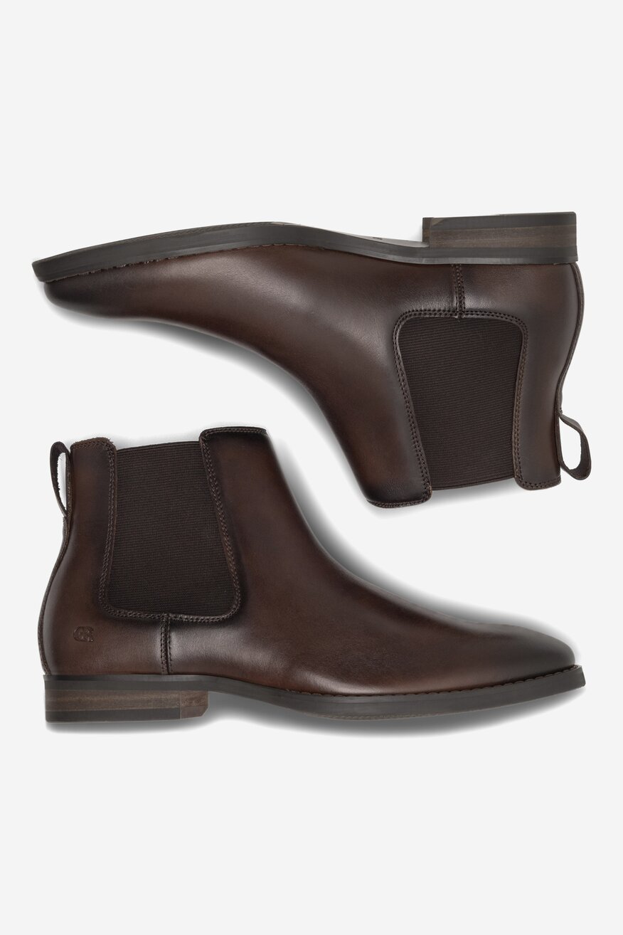 Botki Gino Rossi ILARIO-01 123AM Brązowy ciemny
