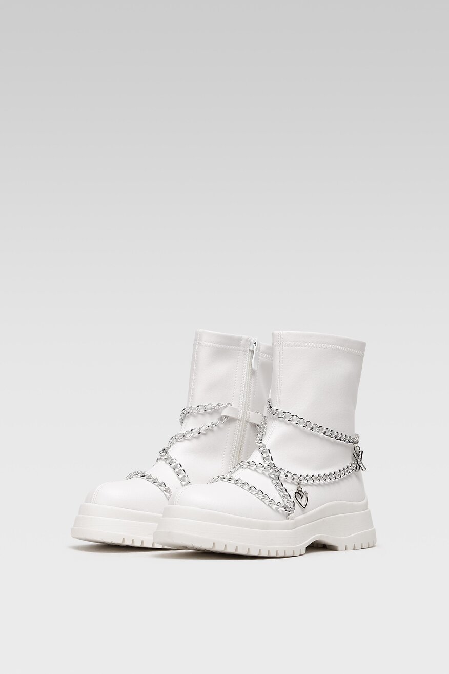 Botki DeeZee WS5271-01 Biały