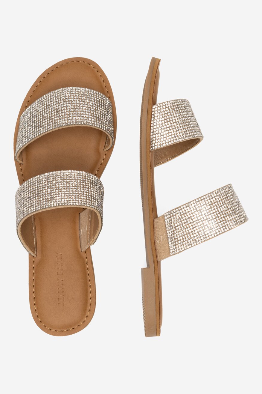 Klapki Jenny Fairy MINA FT15398AD-255 Srebrny