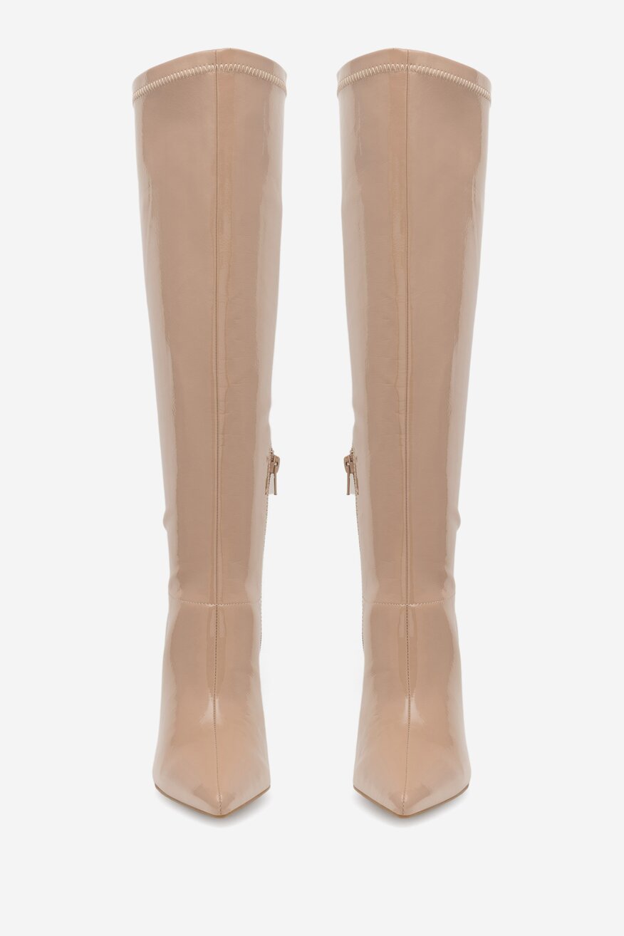 Kozaki NINE WEST SHARLEEZ 13196H Beżowy