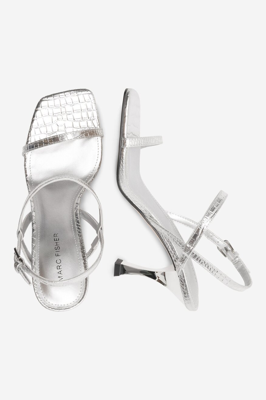 Sandały MARC FISHER F-PADRE SIL01 Srebrny