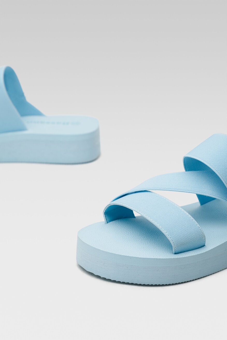 Klapki Bassano WSS20446-06 Niebieski