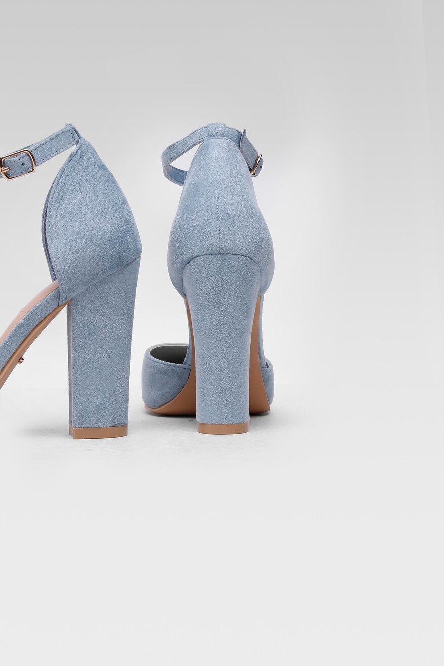 Czółenka DeeZee KL-091201-06 Niebieski