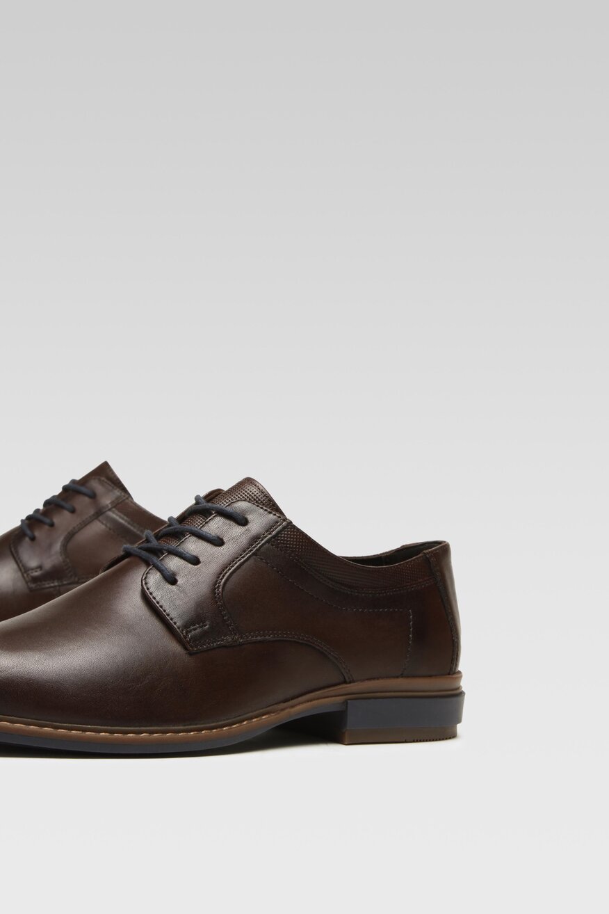 Półbuty Lasocki ZAHARY-09 MI07 Brązowy ciemny