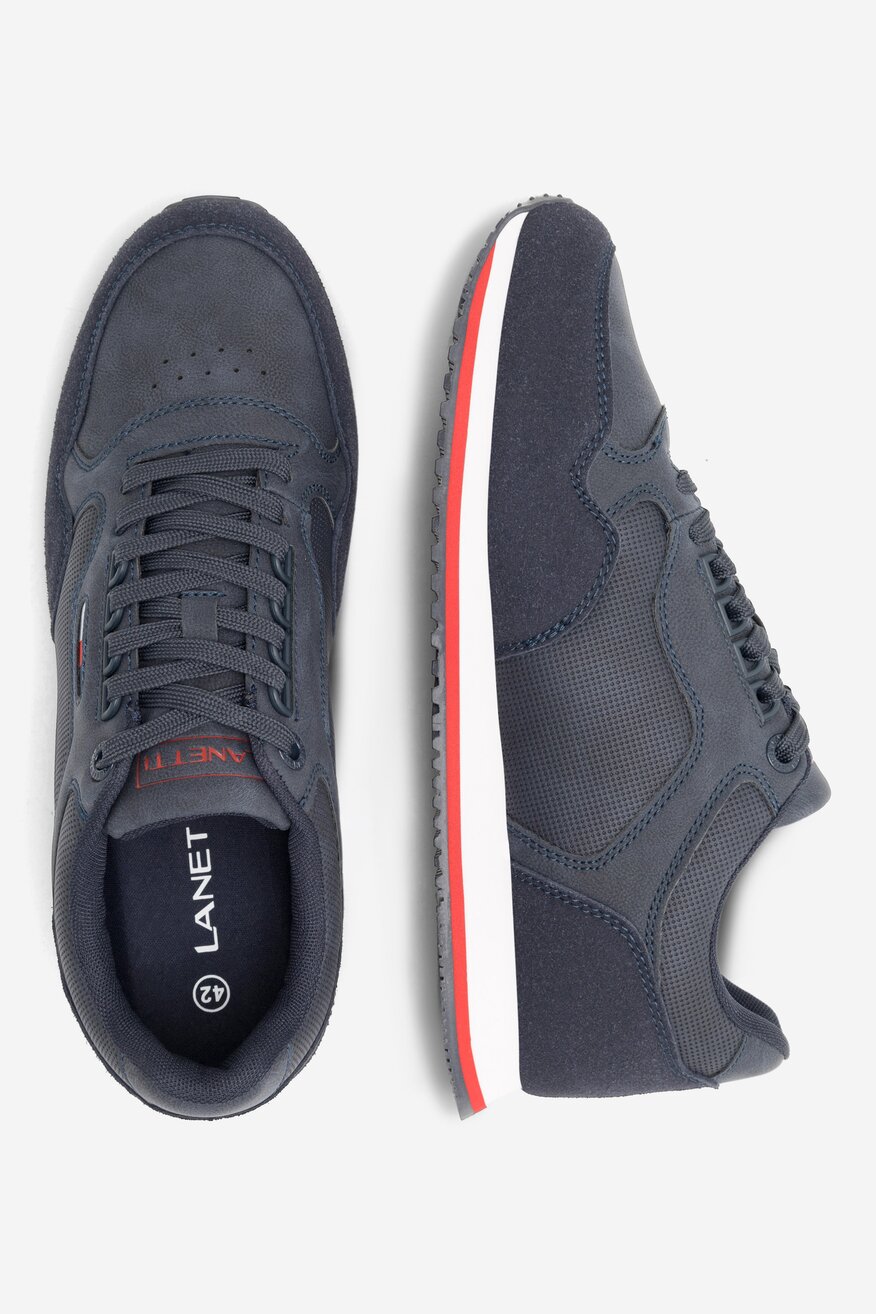 Sneakers Lanetti MP07-01409-08 Granatowy
