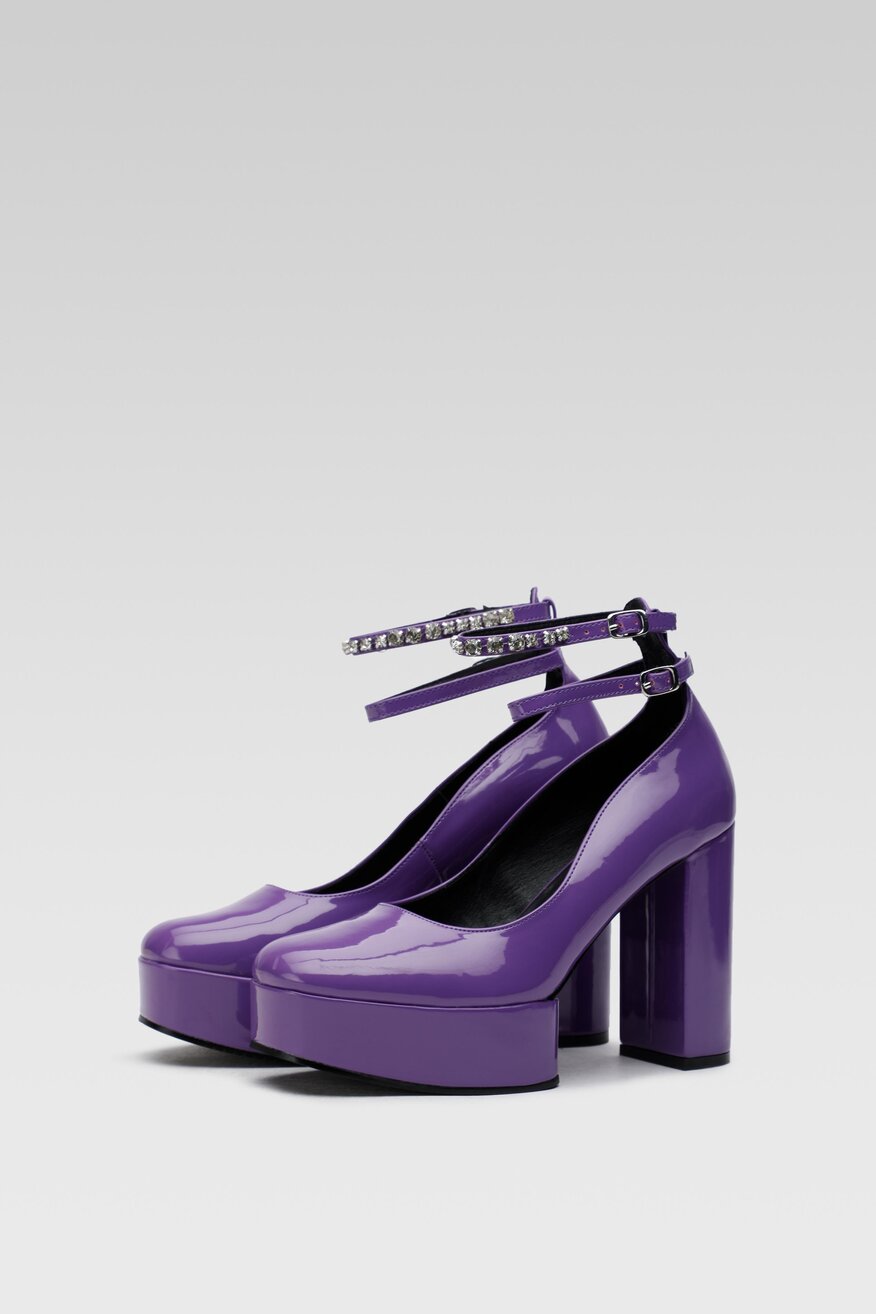 Czółenka Jenny Fairy GLOSSY-03KW Fioletowy