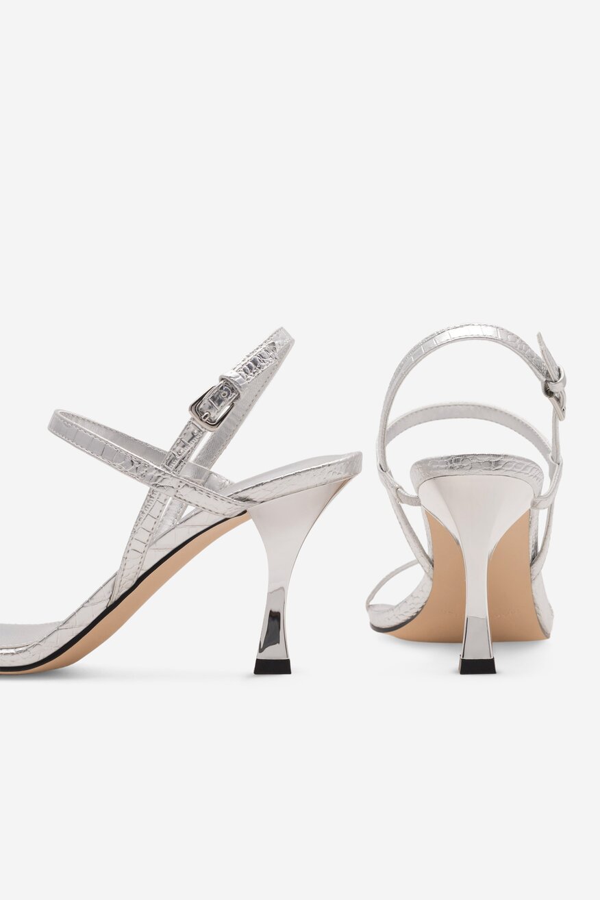 Sandały MARC FISHER F-PADRE SIL01 Srebrny