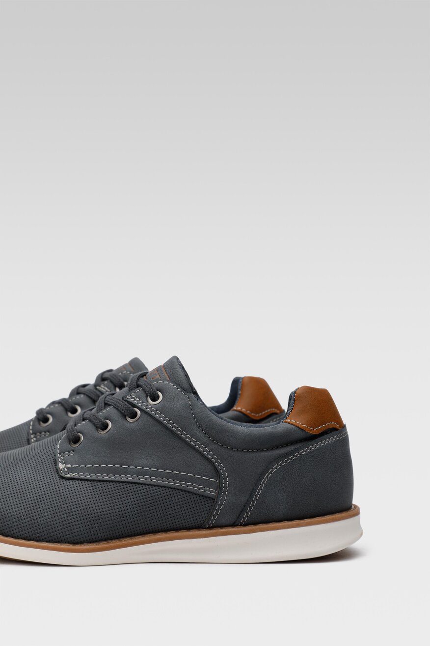 Półbuty Lanetti MP07-81065-21 Granatowy