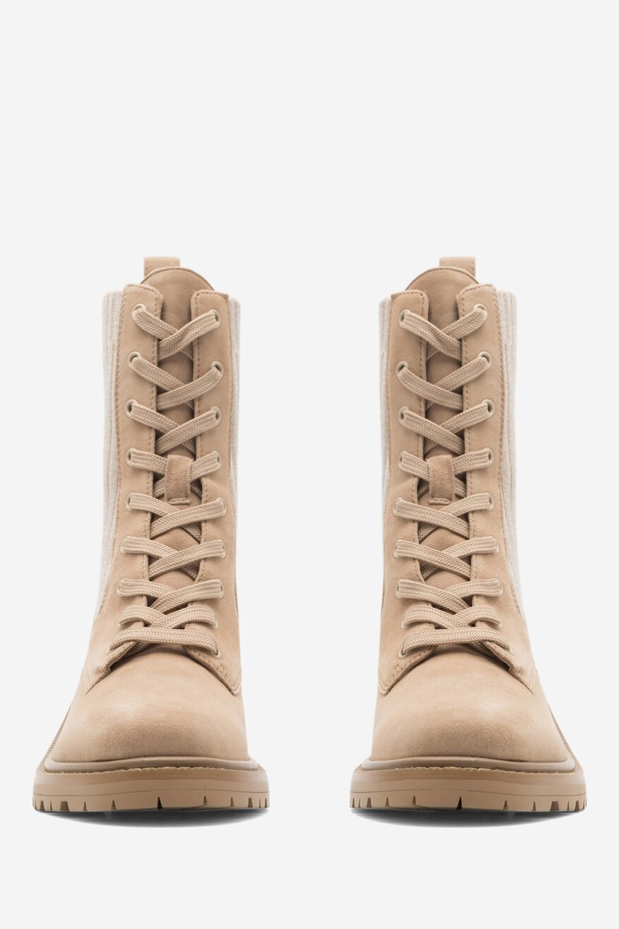 Botki SAM EDELMAN H3912M4251 Kremowy