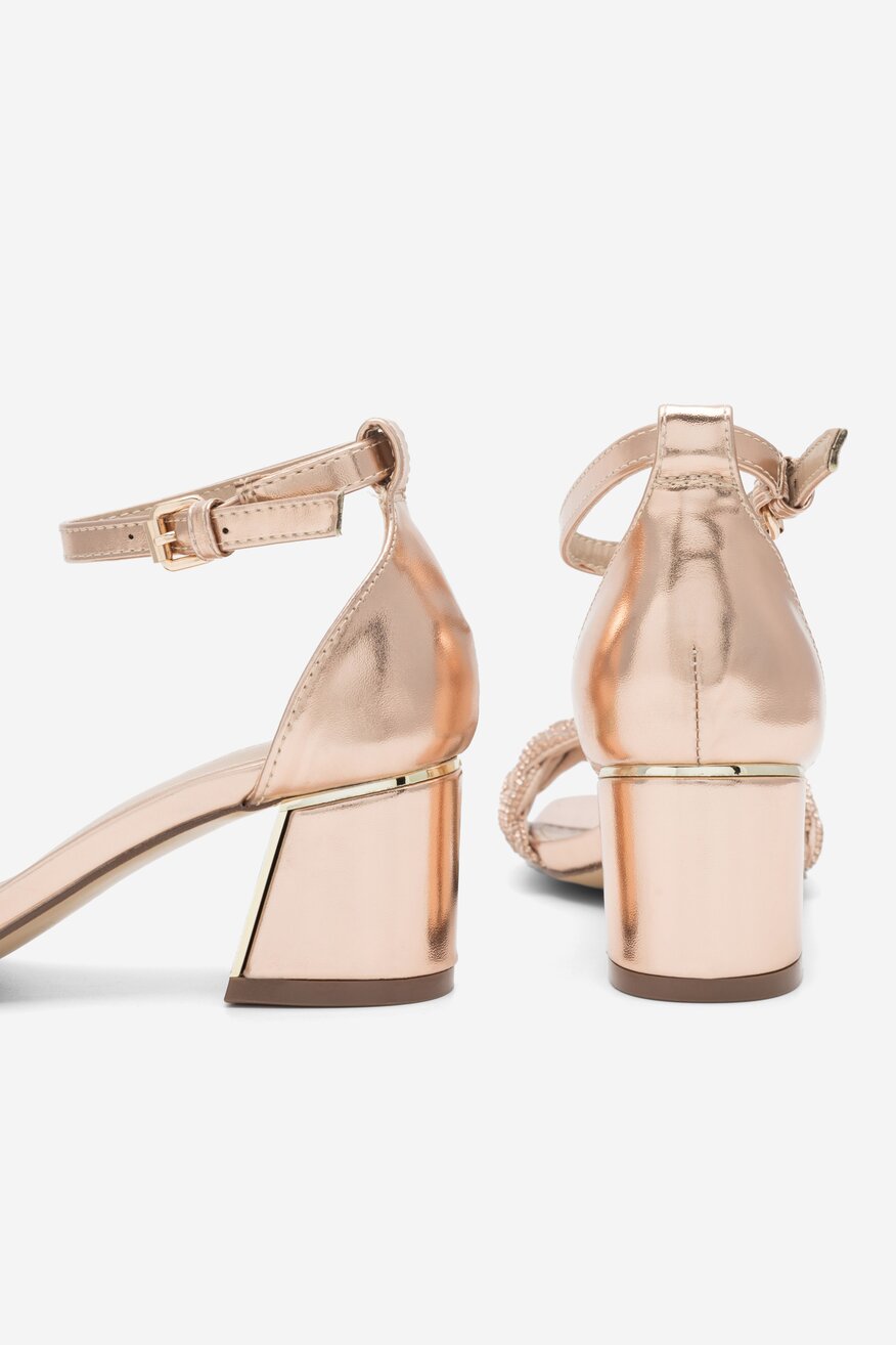 Sandały DeeZee PRETTY PLEASE LS5951-01 Złoty