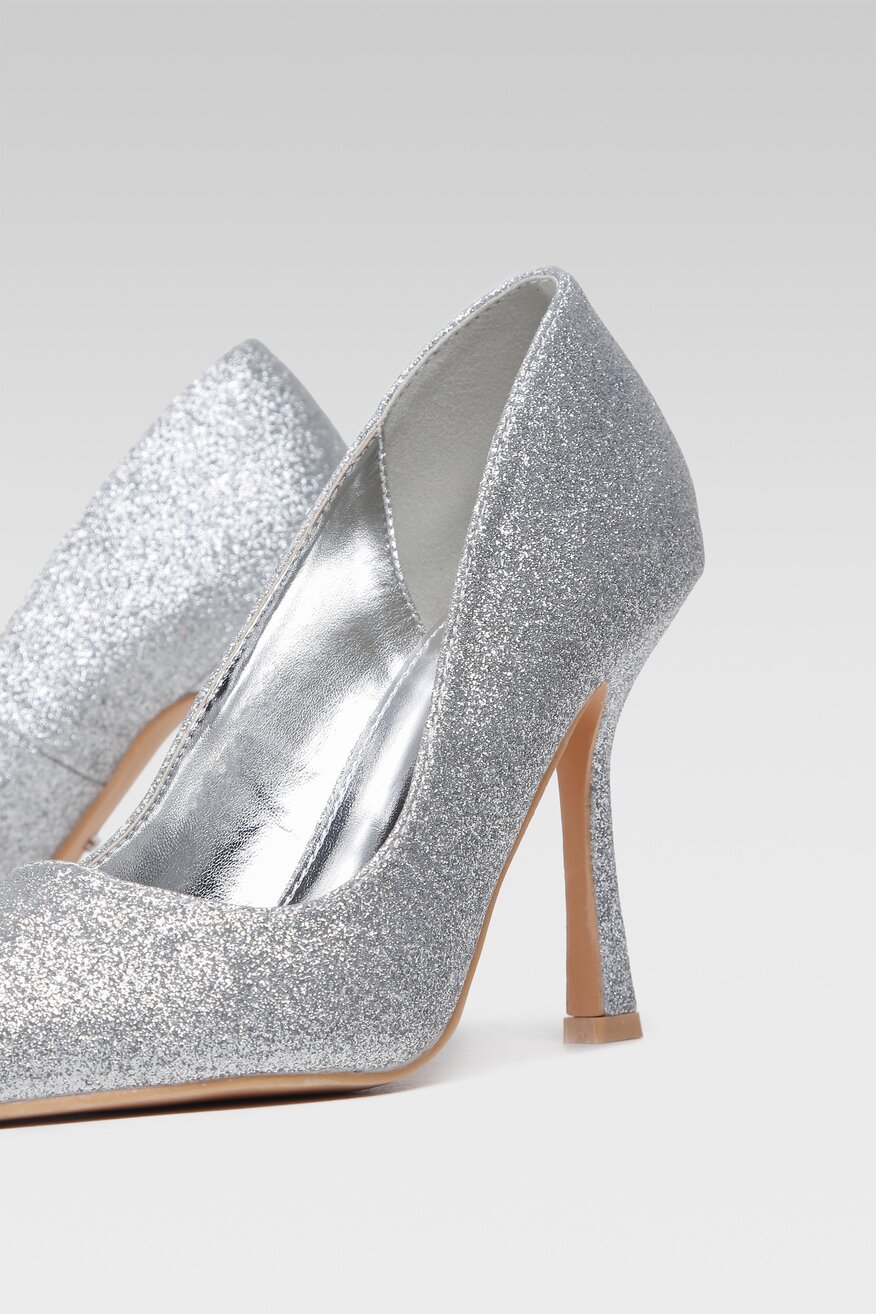 Czółenka DeeZee KL-F2108-4 Srebrny