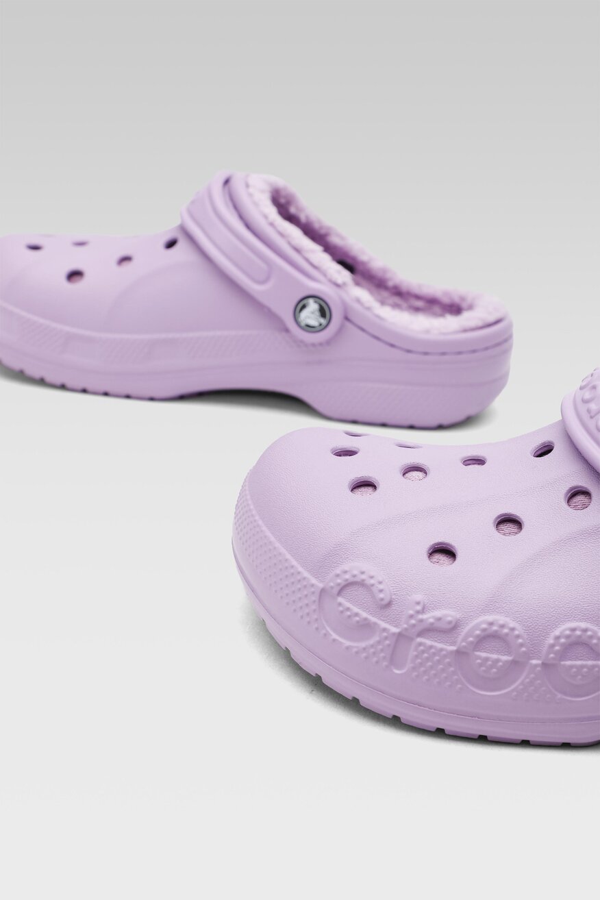 Klapki basenowe Crocs 9 BAYA LINED CLOG 205969-5Q5 Fioletowy