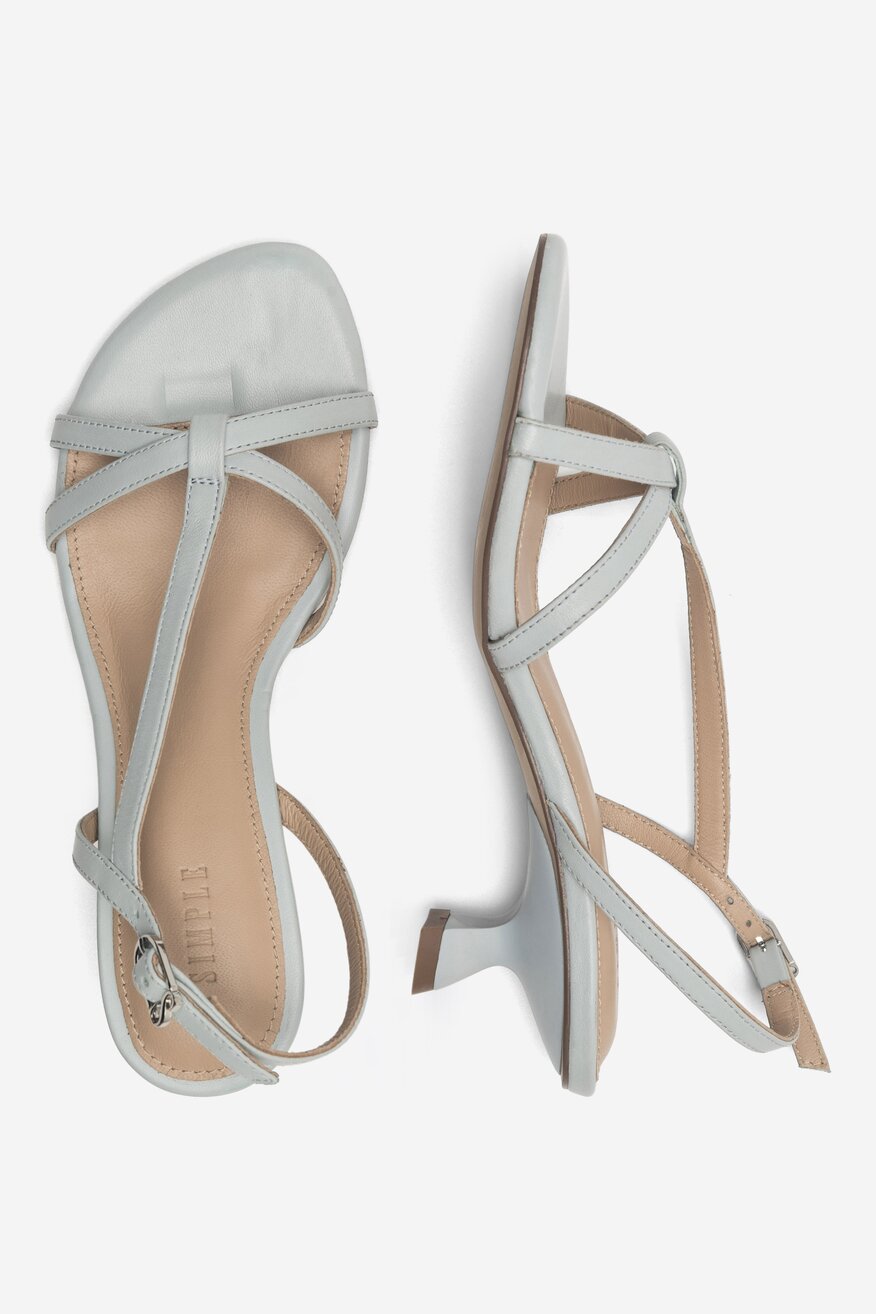 Sandały SIMPLE 107171 Niebieski jasny