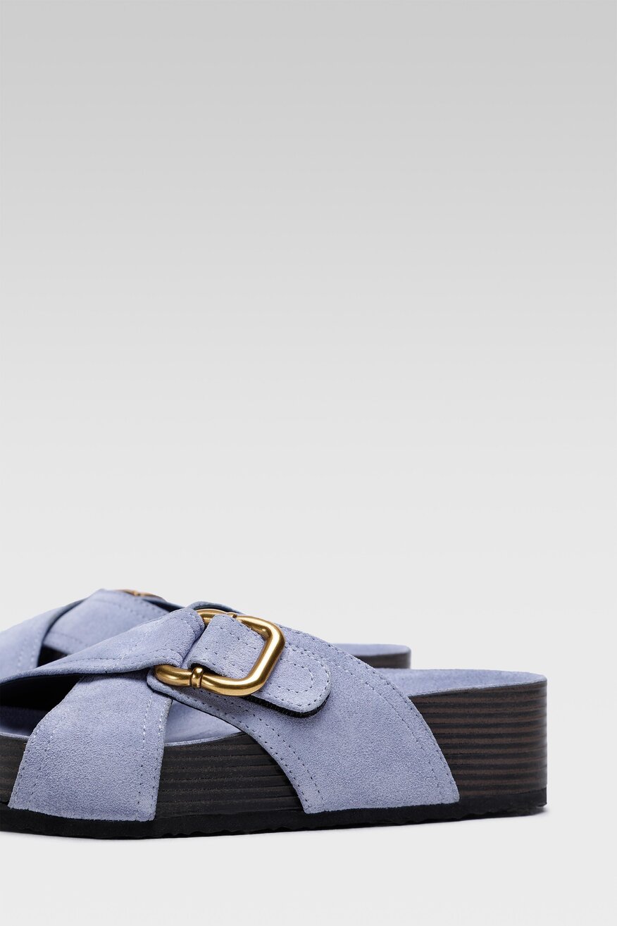 Klapki Gino Rossi 22SS40 Fioletowy